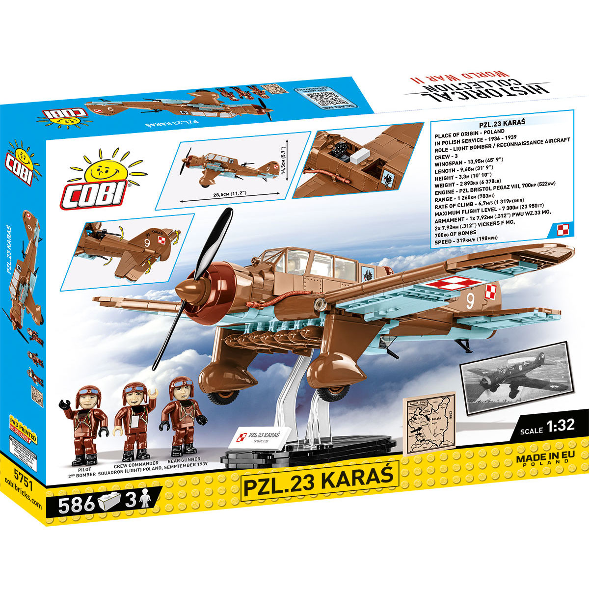 COBI PZL.23 Karas Light Bomber : Set #5751