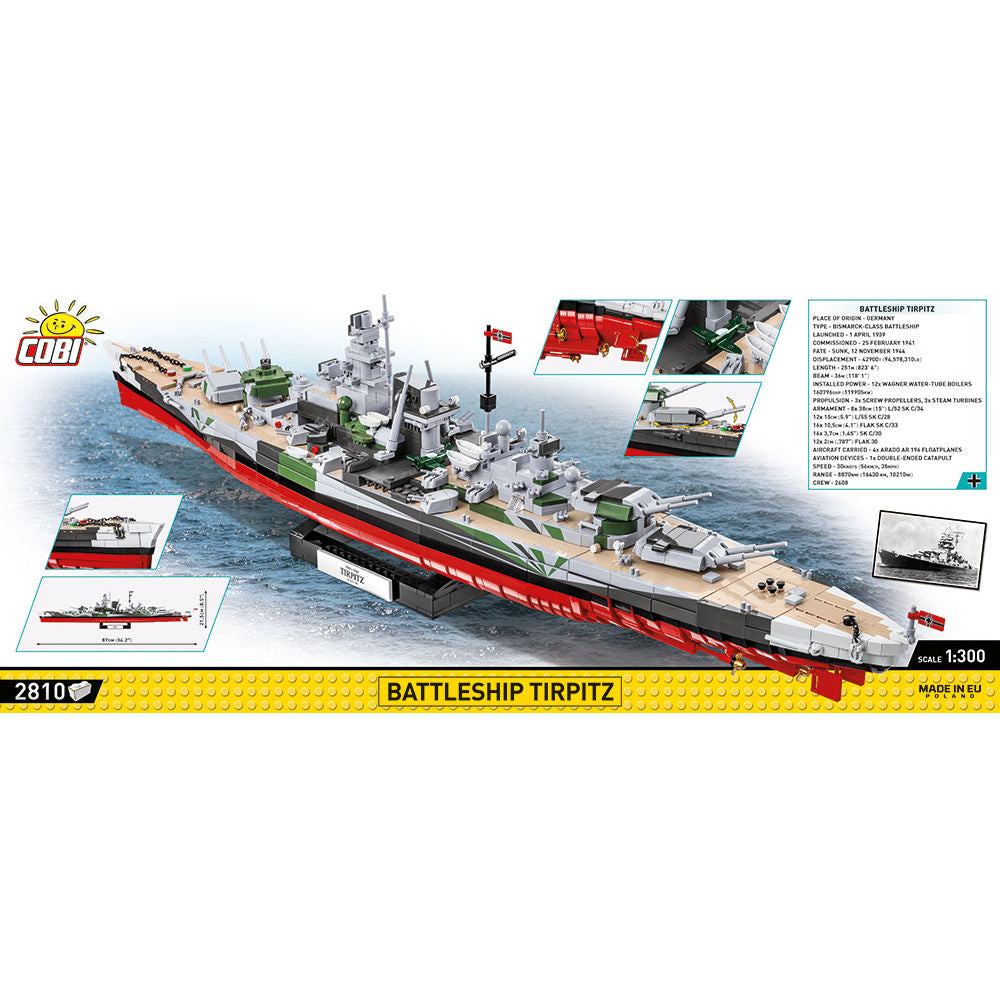 COBI Battleship Tirpitz: Set #4839 – COBI Official Store