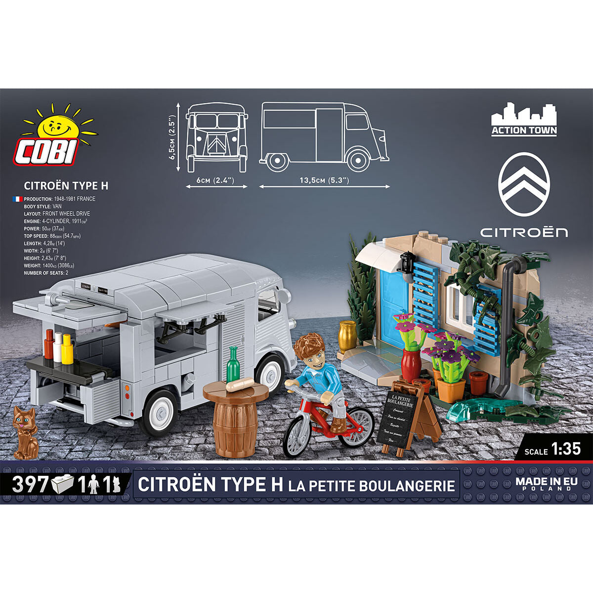 Furgoneta COBI Citroën Type H La Petitie Boulangerie: Set #24633