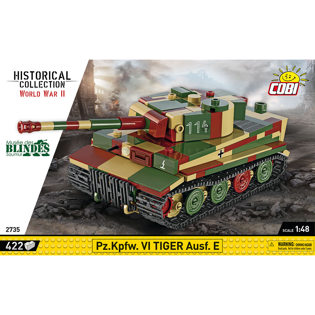 COBI Pz. Kpfw. VI Tiger Ausf. E Tank 1:48: Set #2735