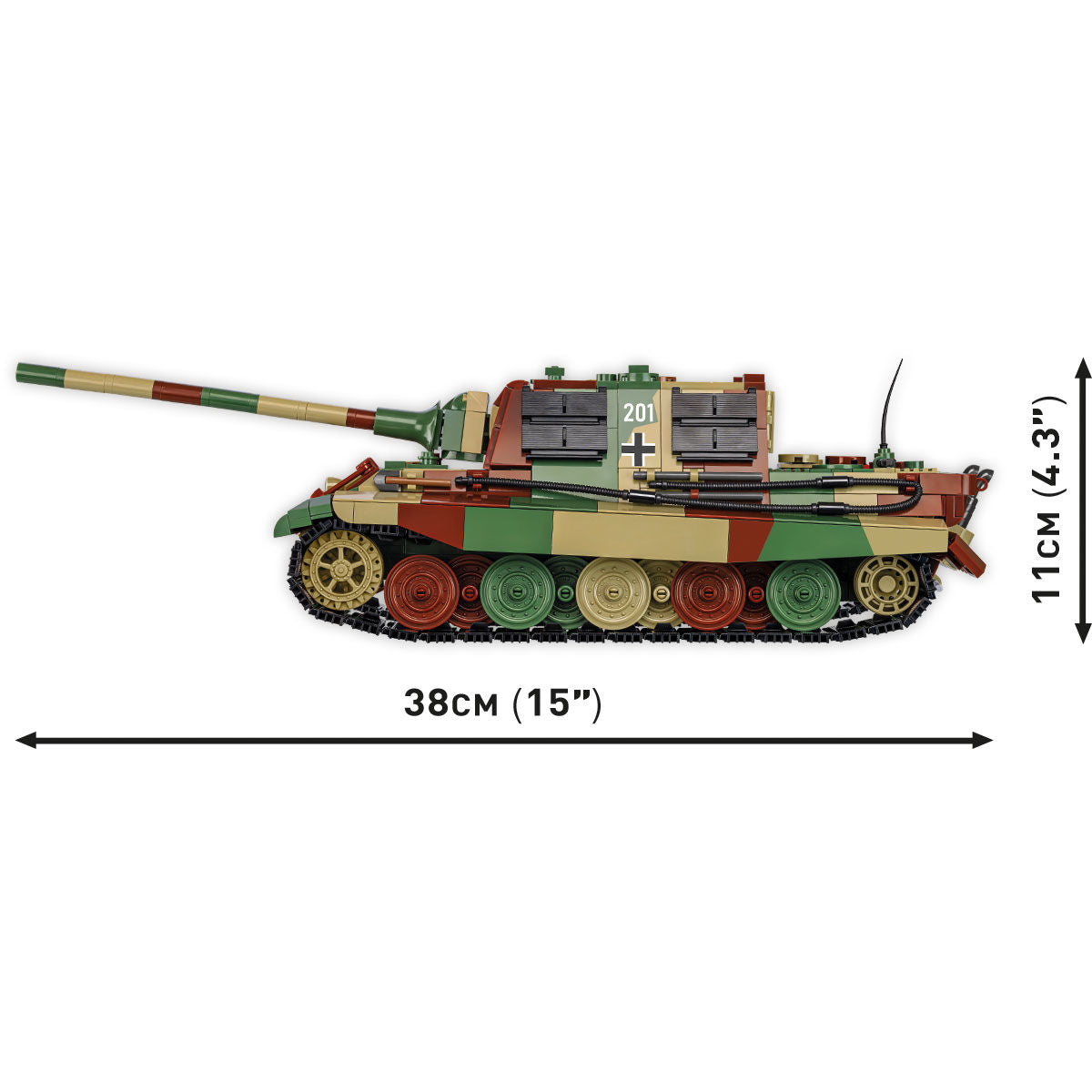 Destructor de tanques pesado COBI PanzerJäger Tiger: Set n.° 2580