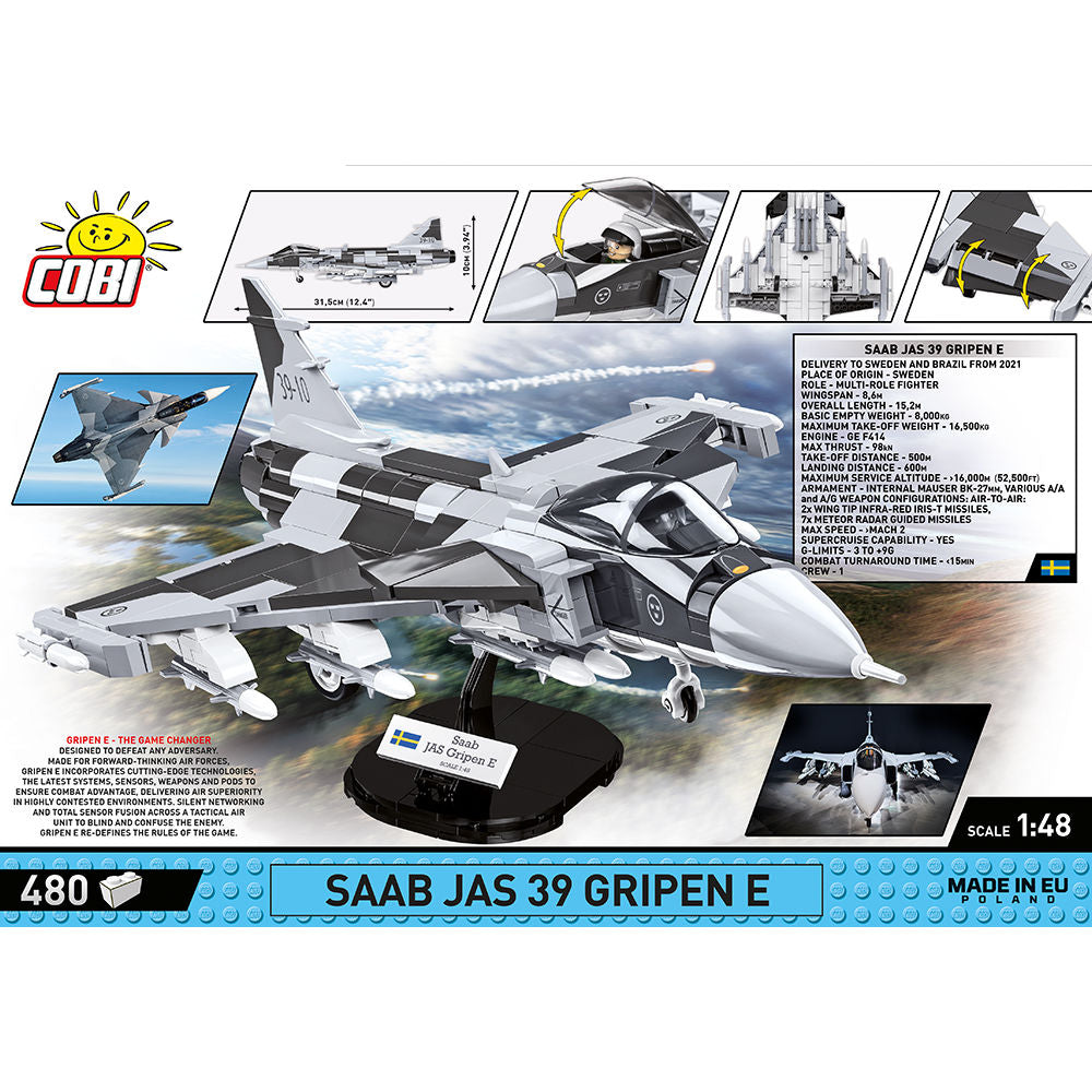 Jet de combate COBI SAAB JAS 39 Gripen E: Juego n.° 5820