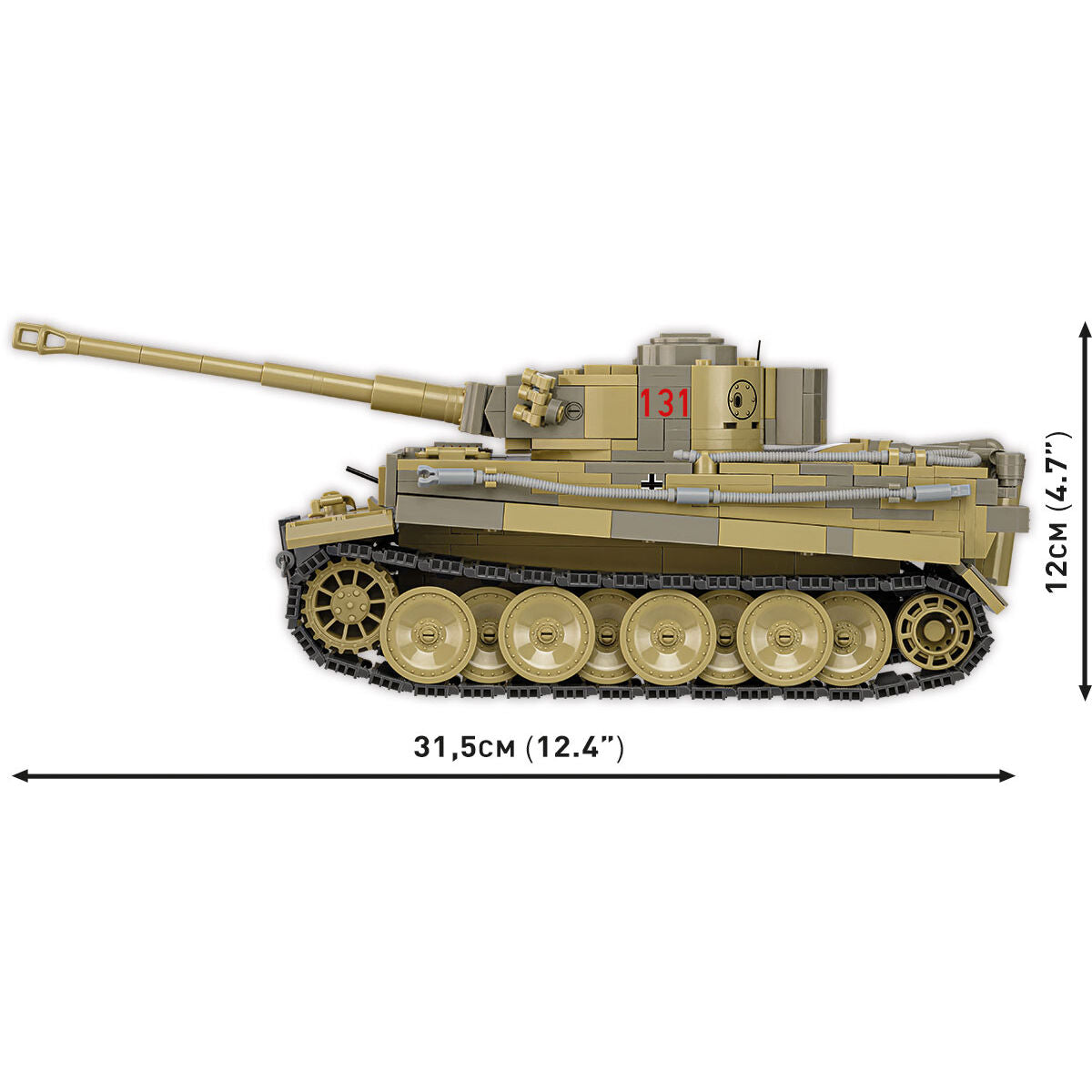 COBI Tank Museum Panzer Tiger VI No. 131 Tank: Set #2588