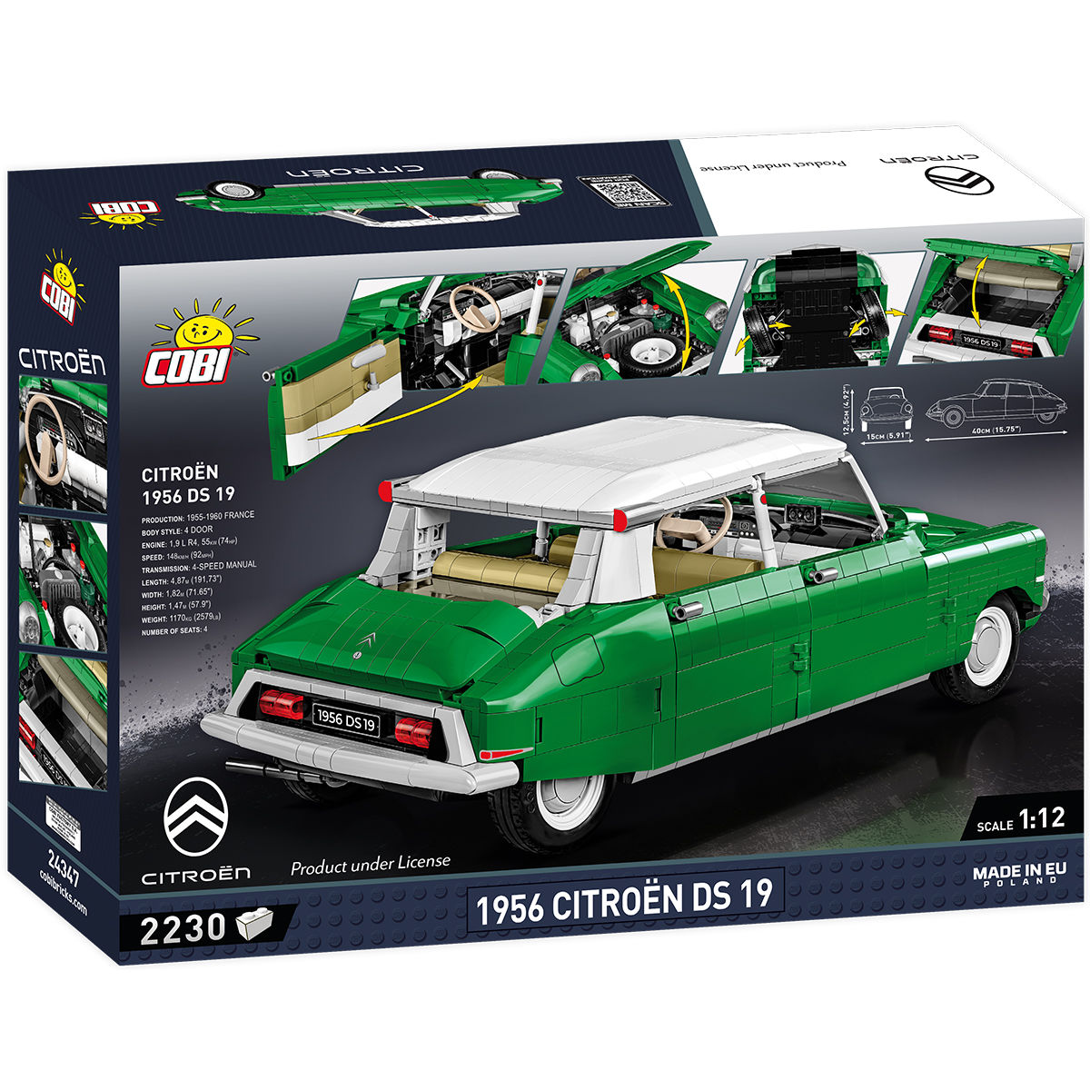 COBI 1956 Citroën DS 19 : Set #24347 – COBI Official Store