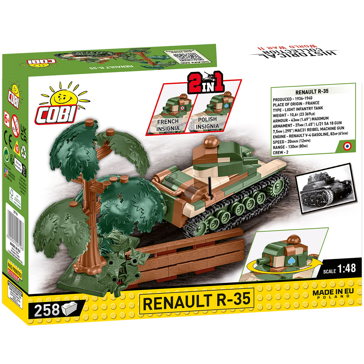 COBI Renault R-35 Tank 1:48: Set #2719