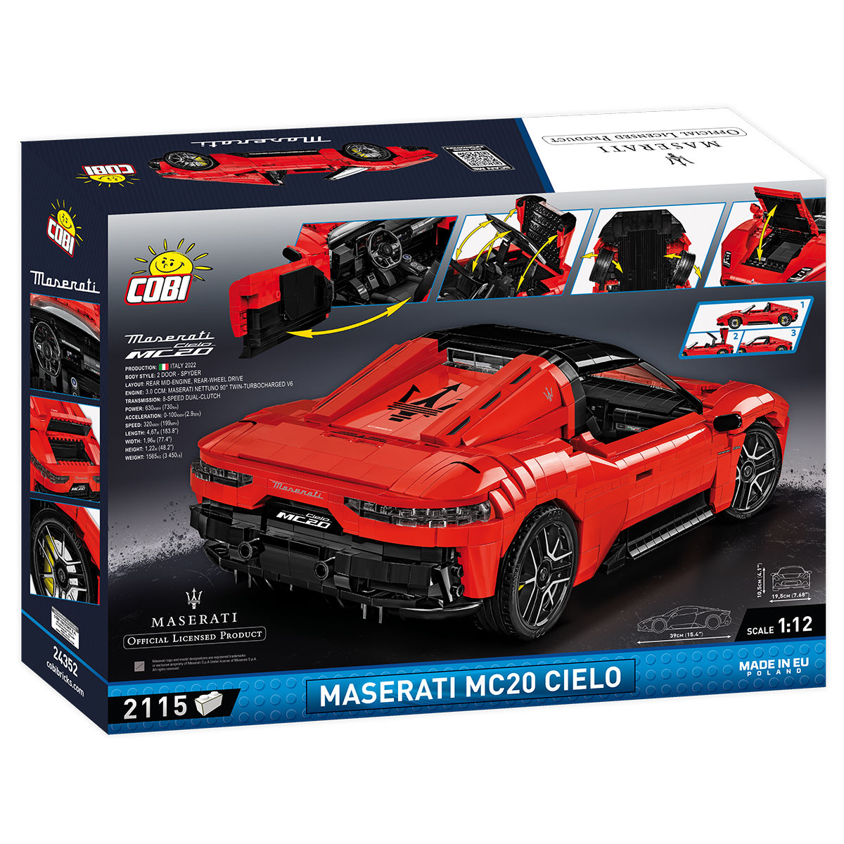 COBI Maserati MC20 Cielo Super Car: Set #24352 – COBI Official Store