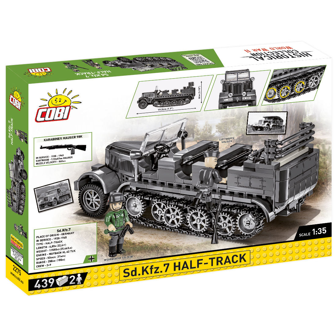 COBI Sd.Kfz. 7 Half-Track: Set #2275 – COBI Official Store