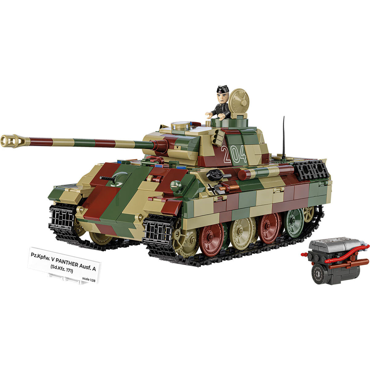 COBI Pz.Kpfw. V PANTHER Ausf. Un tanque: Conjunto #2654