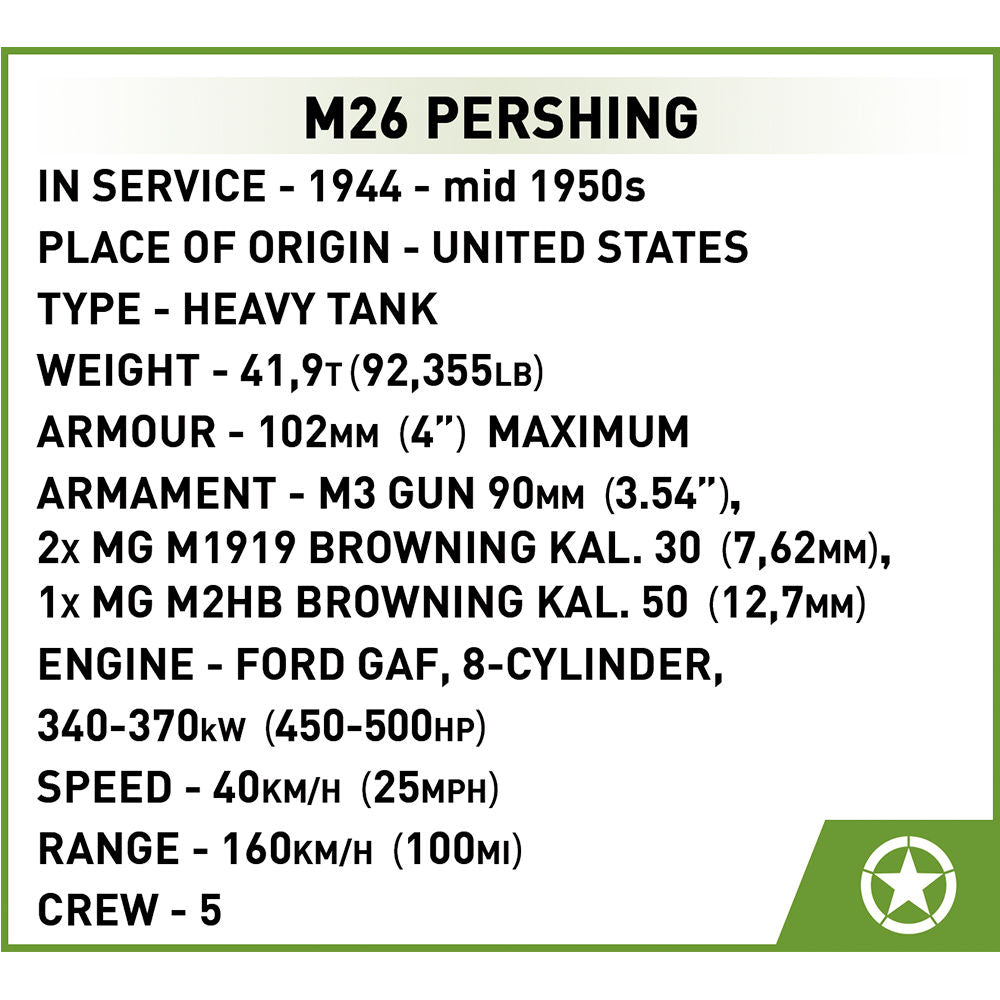 Tanque COBI M26 Pershing (T26E3): Conjunto n.° 2564