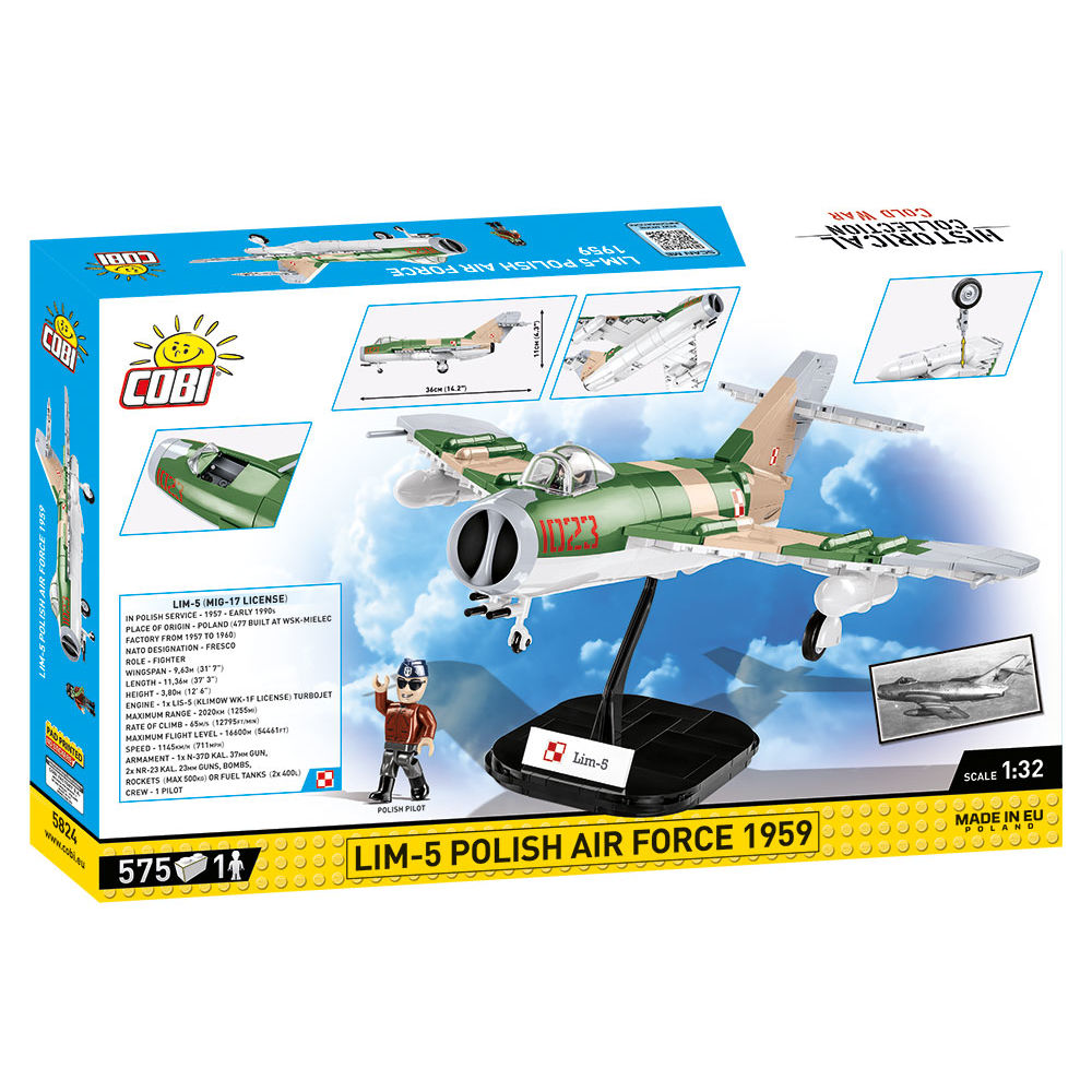 COBI LIM-5 Polish Air Force 1959 Jet: Set #5824