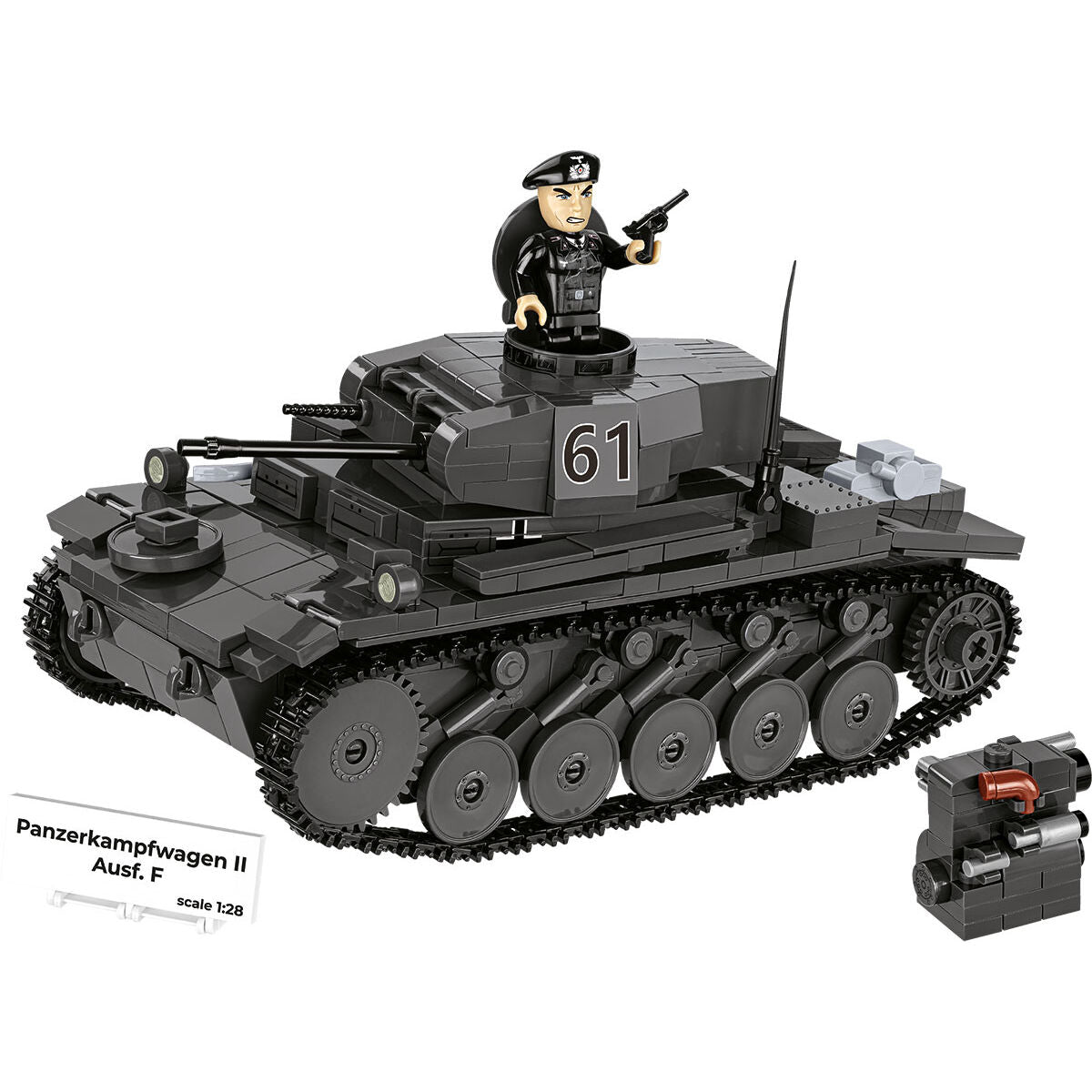 COBI PanzerKampWagen II Ausf. F Tank : Set #2597