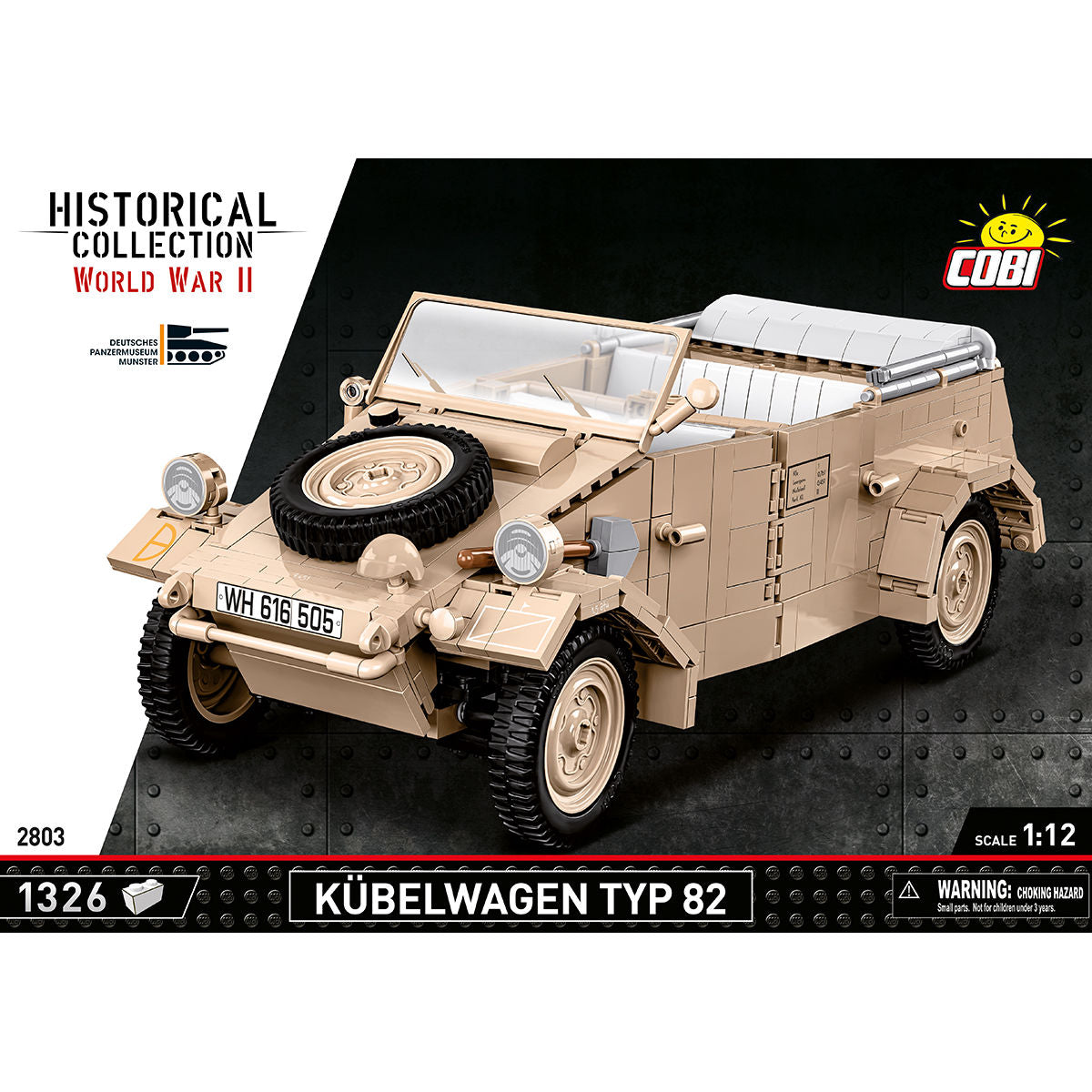 COBI Kübelwagen TYP 82 Utility Vehicle (1:12th) : Set #2803