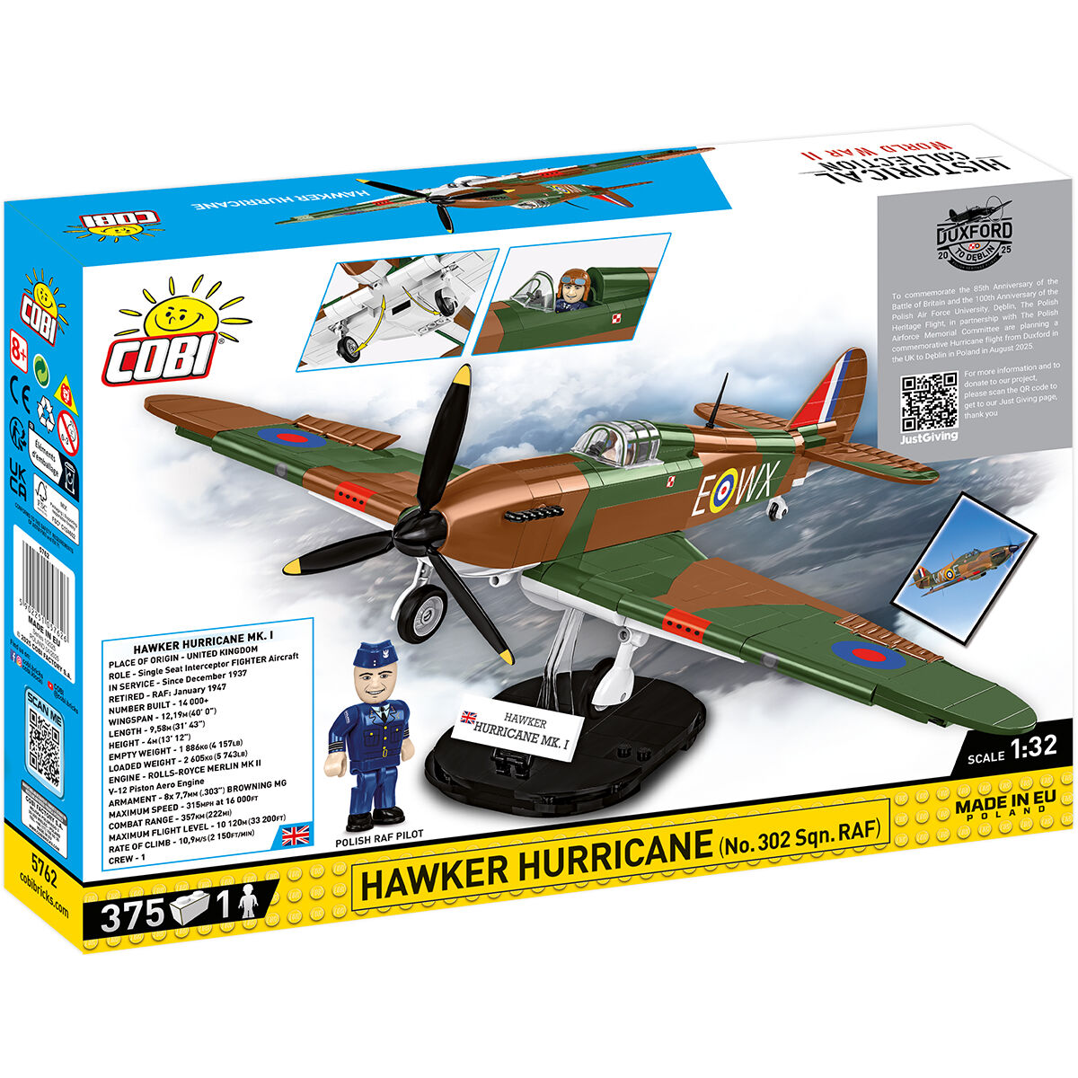 Caza COBI Hawker Hurricane (Escuadrón n.° 302 de la RAF): Serie n.° 5762