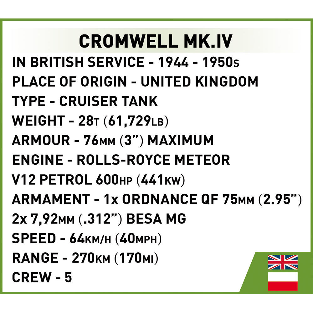 Tanque COBI Cromwell MK. IV: Set n.° 2269