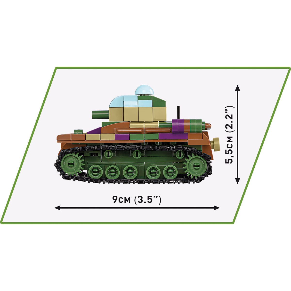 Tanques COBI Renault R35, Valentine IX y Panzer I 1:48: Set n.° 2740