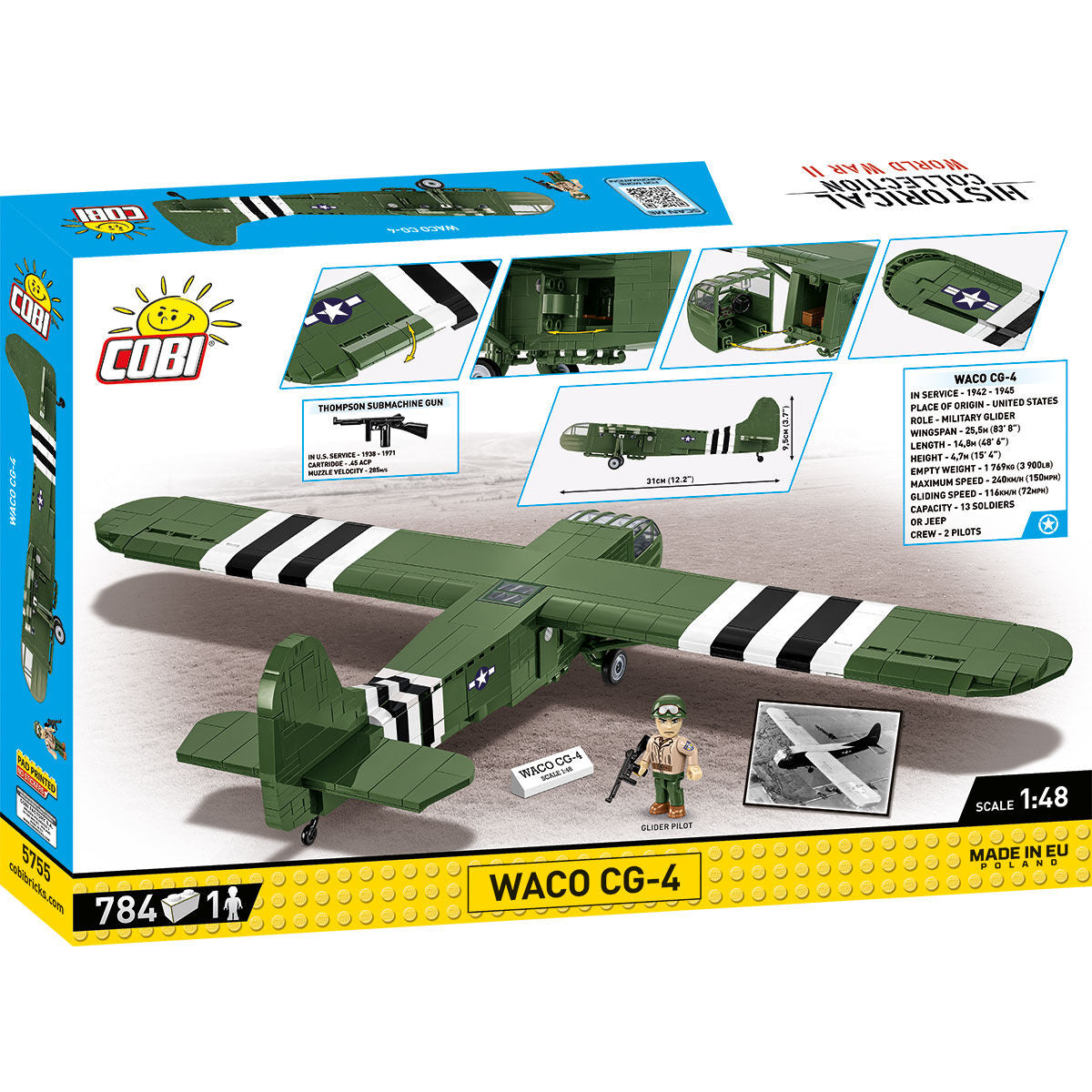 COBI WACO CG-4 Military Glider: Set #5755