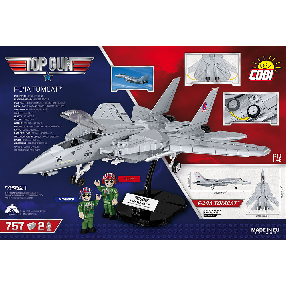 COBI Top Gun F-14A Tomcat Fighter: Set #5811A – COBI Official Store