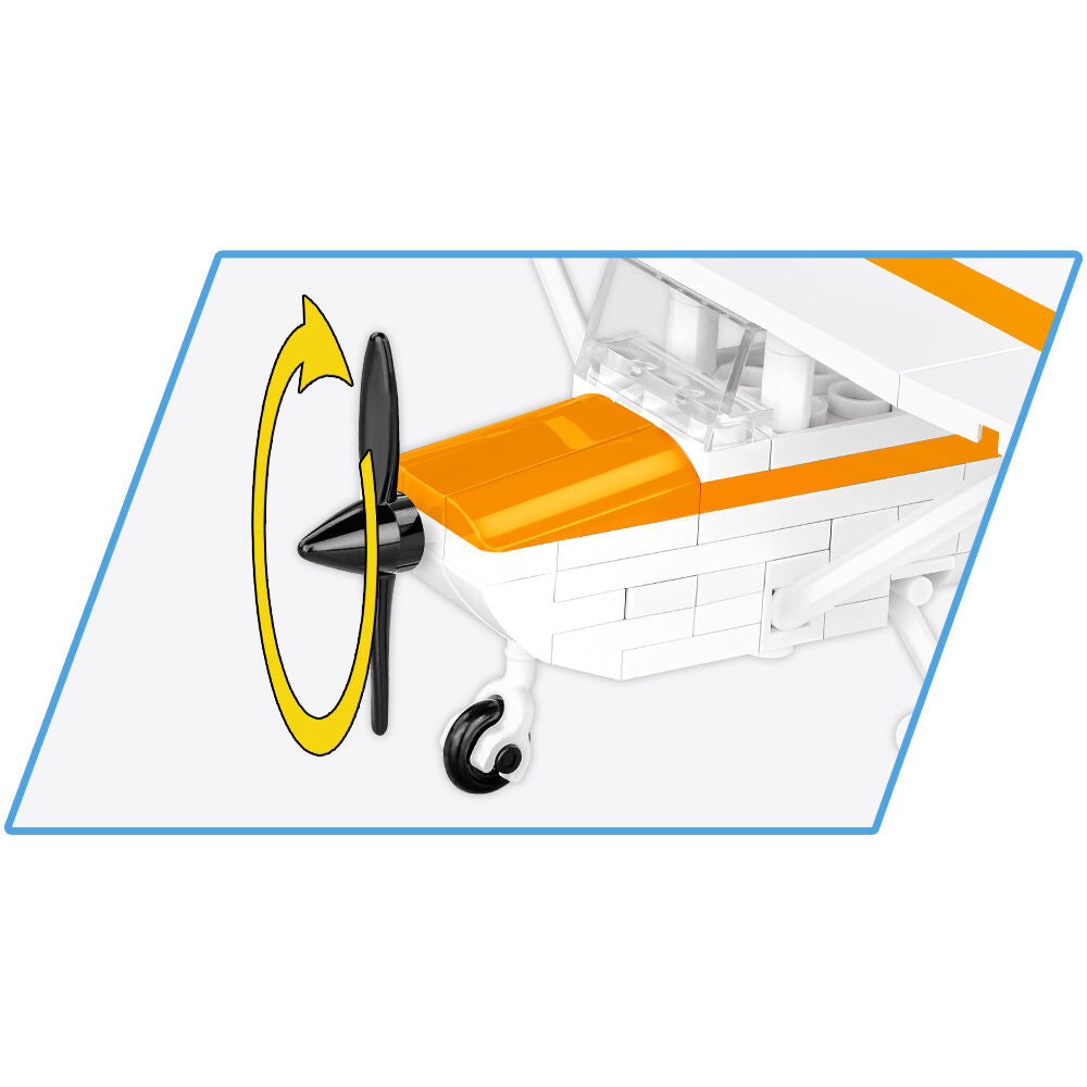COBI Cessna 172 Skyhawk Aircraft (Orange): Set #26623 – COBI