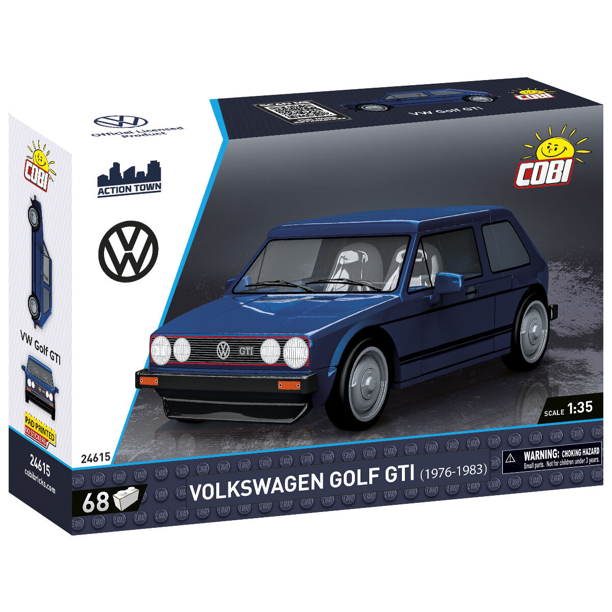 COBI Volkswagen Golf GTI (1974-1983) Blue Car: Set #24615 – COBI