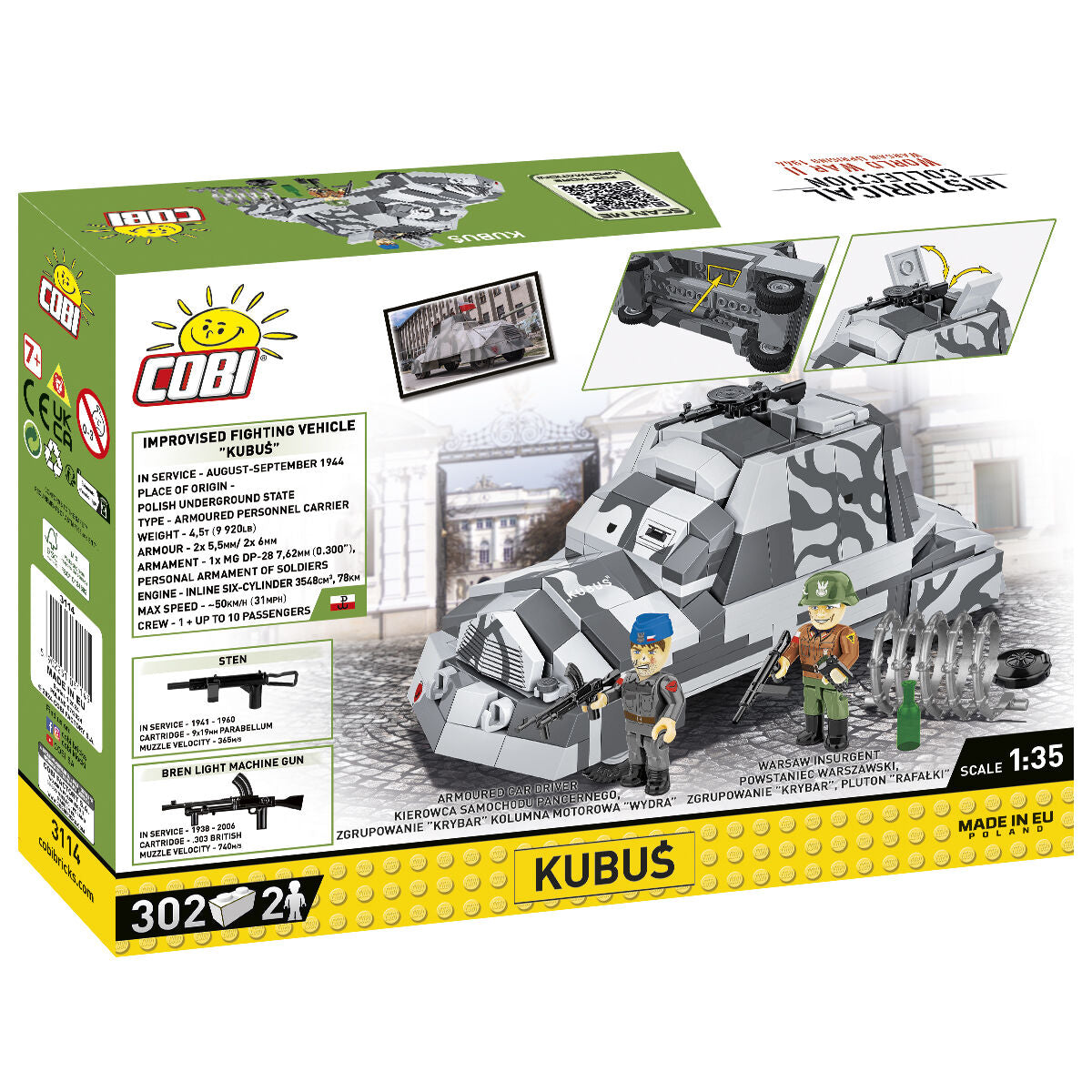 Vehículo blindado COBI Kubus: Set n.° 3114