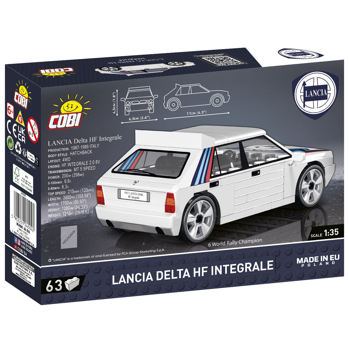 COBI Lancia Delta HF Integrale Car: Set #24509 – COBI Official Store