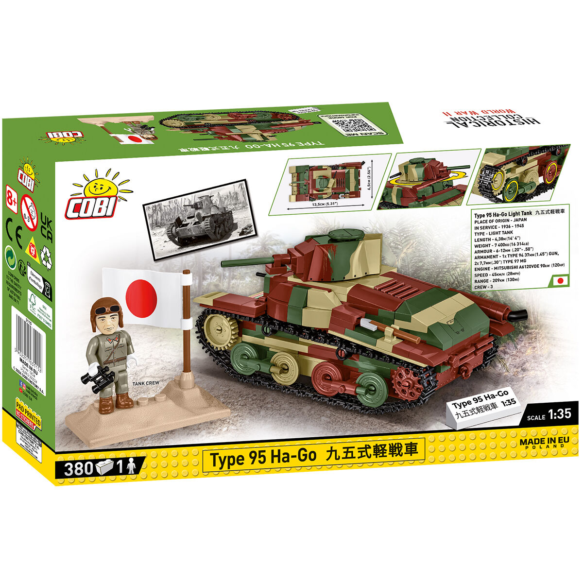 Tanque COBI Tipo 95 Ha-Go: Set n.° 3115