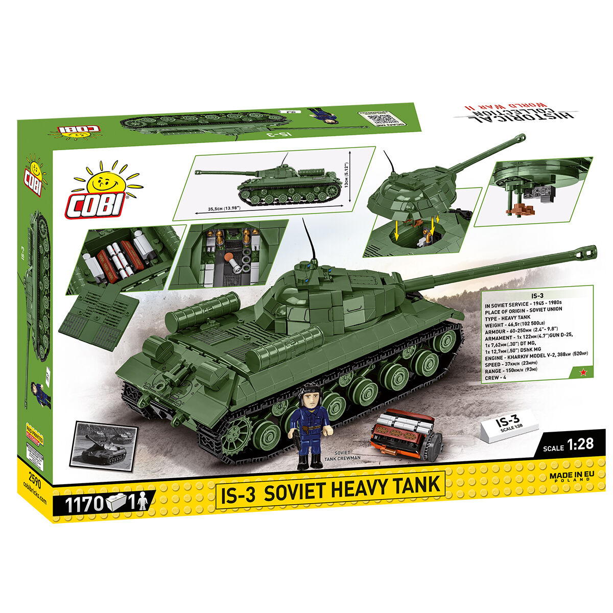 COBI IS-3 Soviet Heavy Tank: Set #2590