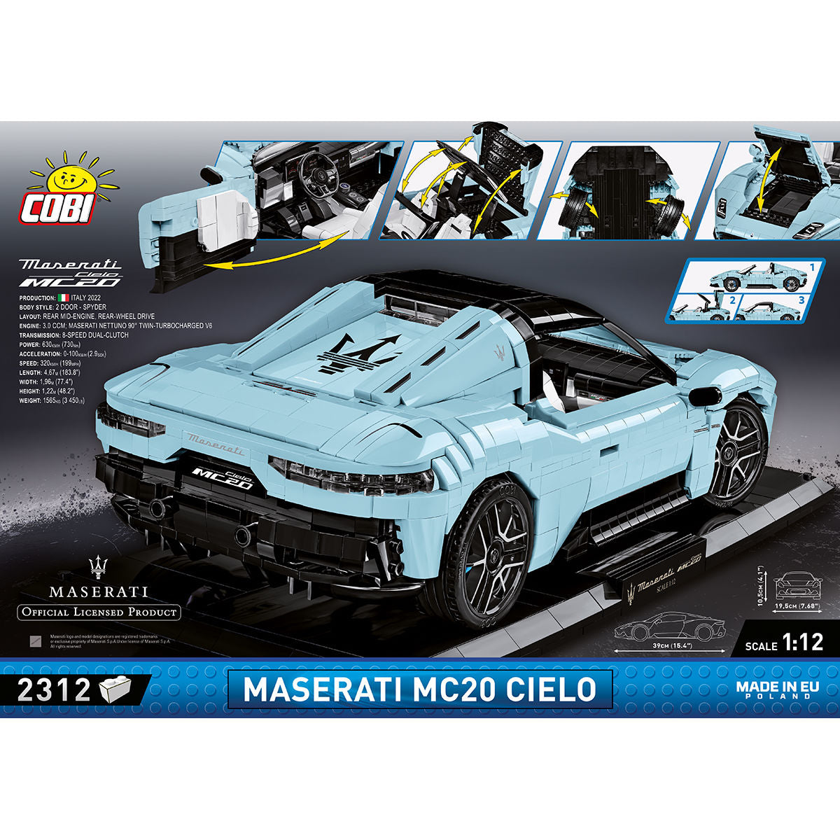 COBI EXECUTIVE EDITION Maserati MC20 Cielo Super Car: Set #24351