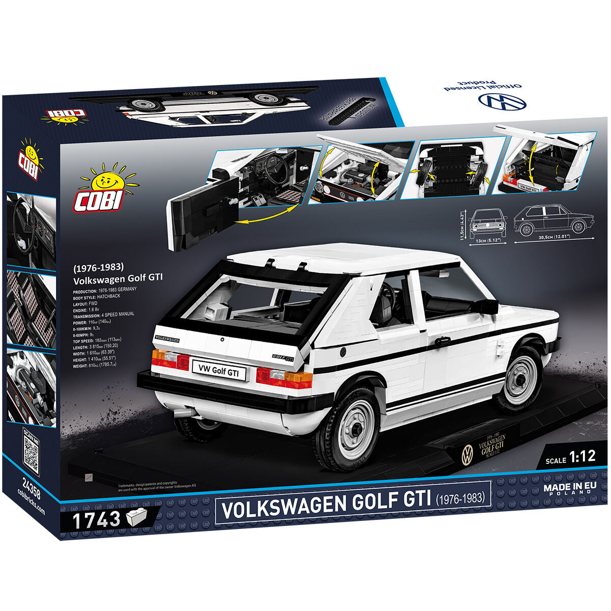 COBI EDICIÓN EJECUTIVA Volkswagen GOLF GTI: Conjunto n.° 24358 