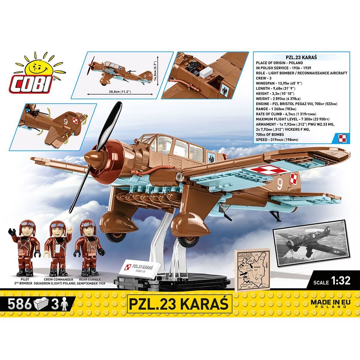 COBI PZL.23 Karas Light Bomber : Set #5751