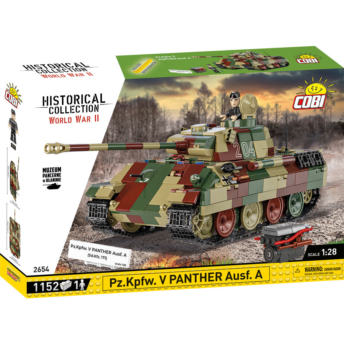 COBI Pz.Kpfw. V PANTHER Ausf. A Tank : Set #2654