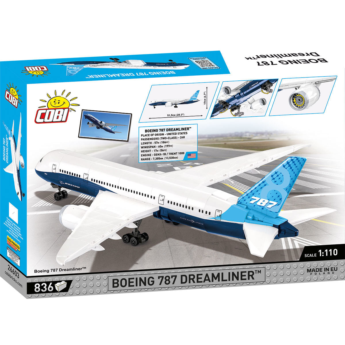 COBI Boeing 787 Dreamliner Passenger Jet: Set #26603