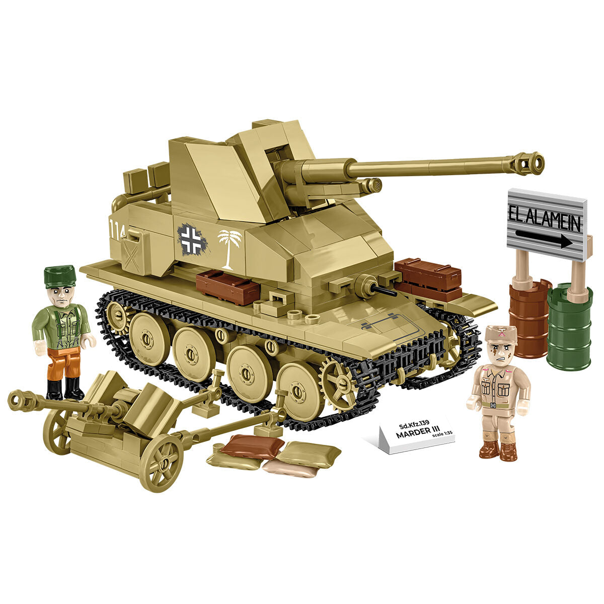 COBI Sd. Kfz. 139 Destructor de tanques MARDER III: Conjunto #3131