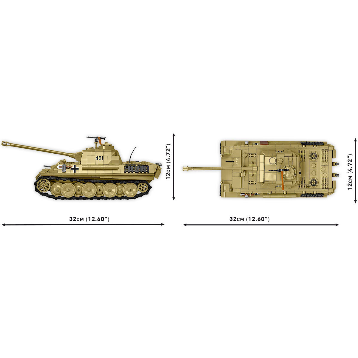 COBI PanzerKampfWagen V PANTHER Ausf. Tanque G 