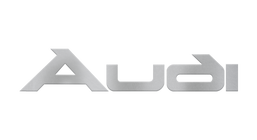 Audi metallic silver logo 