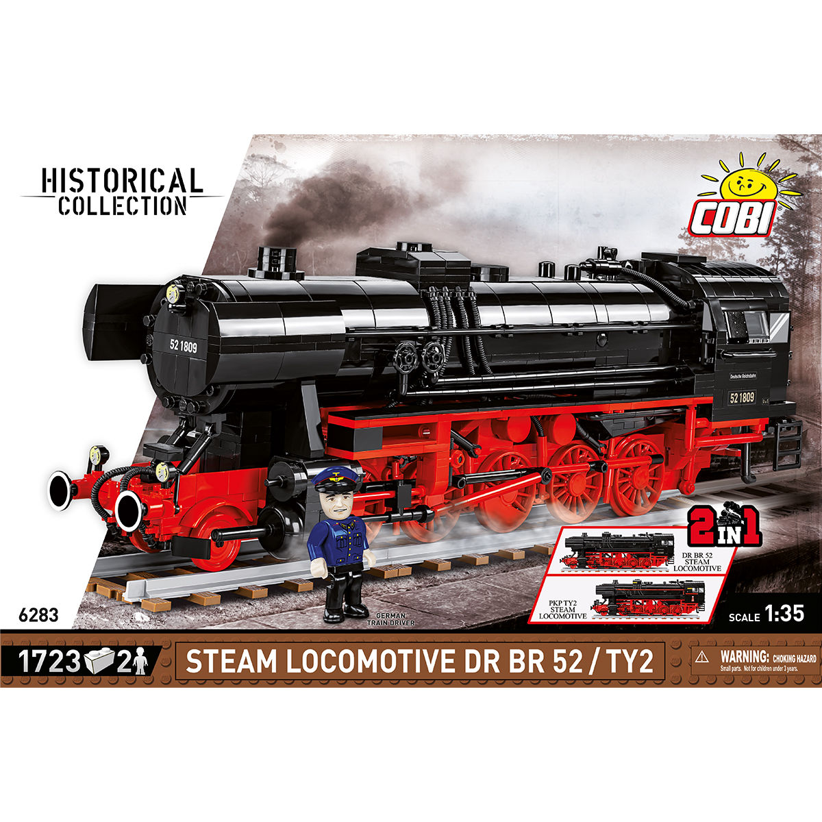 COBI Steam Locomotive DR BR 52 / TY2 : Set #6283 – COBI Official Store