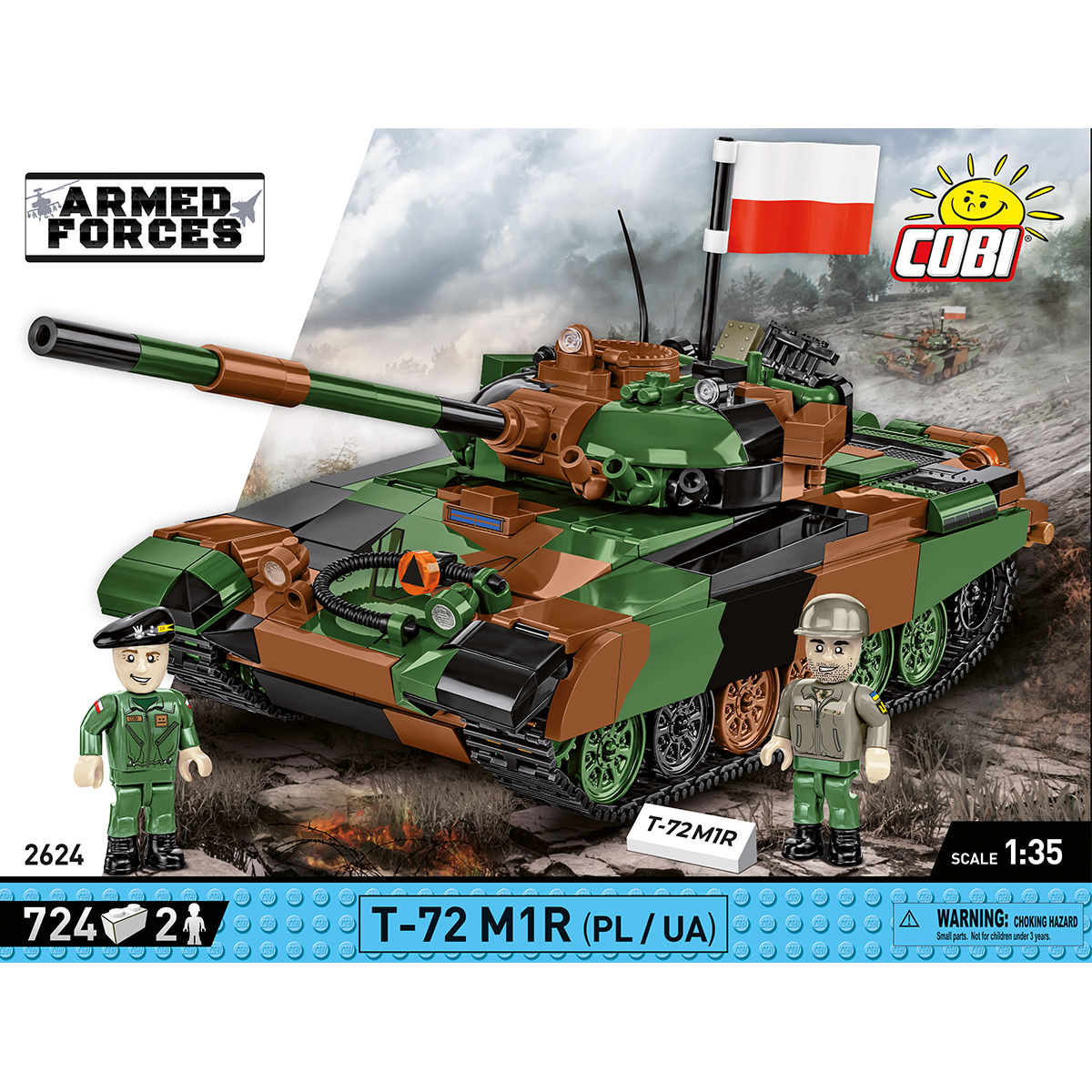Tanque COBI T-72 M1R (PL/UA): Conjunto n.° 2624