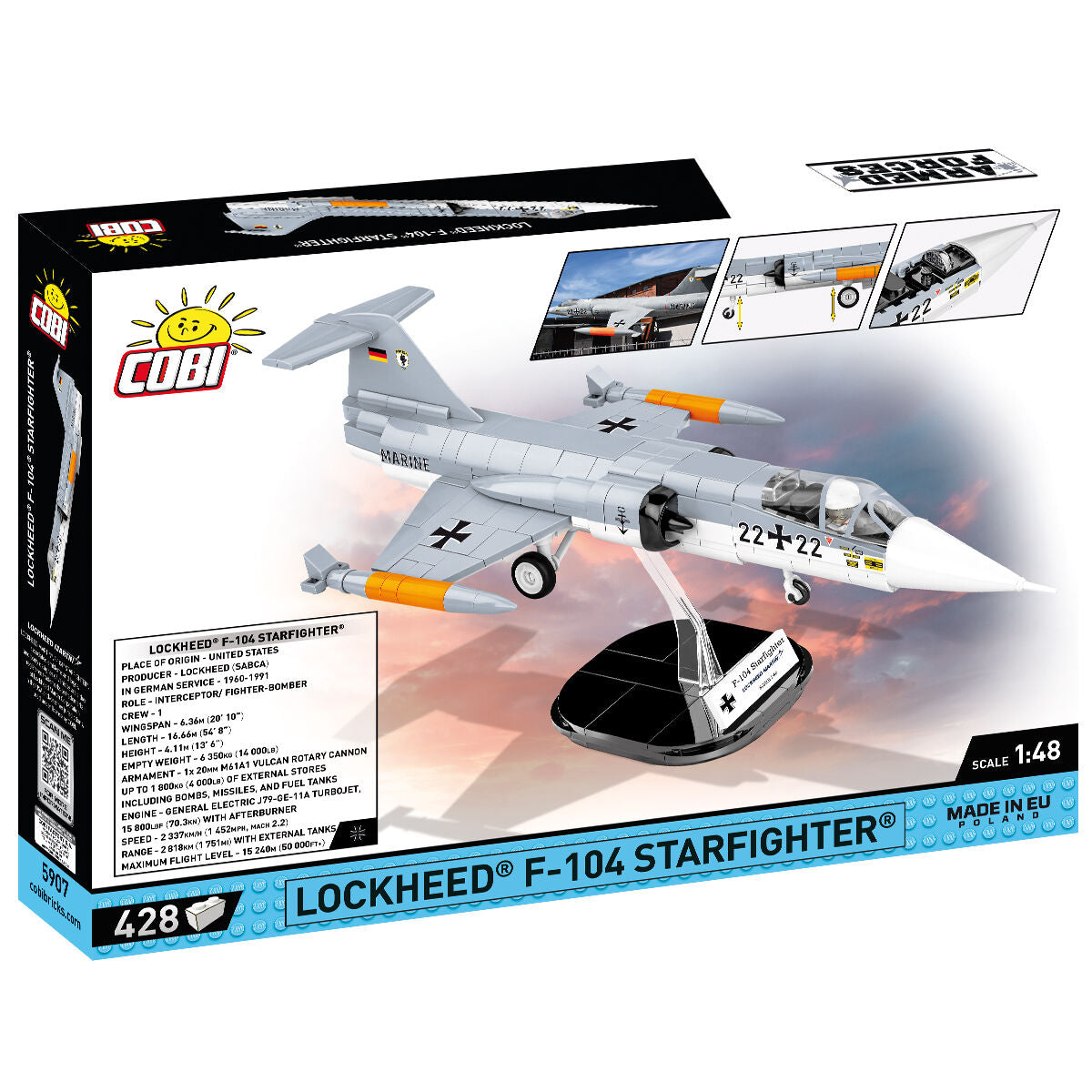 COBI LOCKHEED F-104 Starfighter Jet Fighter: Set #5907