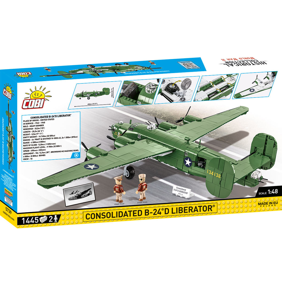 COBI Consolidated B-24D Liberator Bomber : Set #5739 – COBI