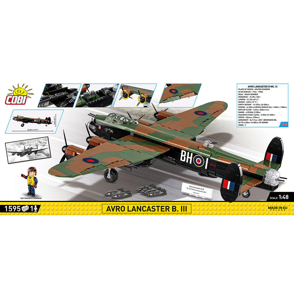 COBI AVRO Lancaster B. III Bomber : Set #5759
