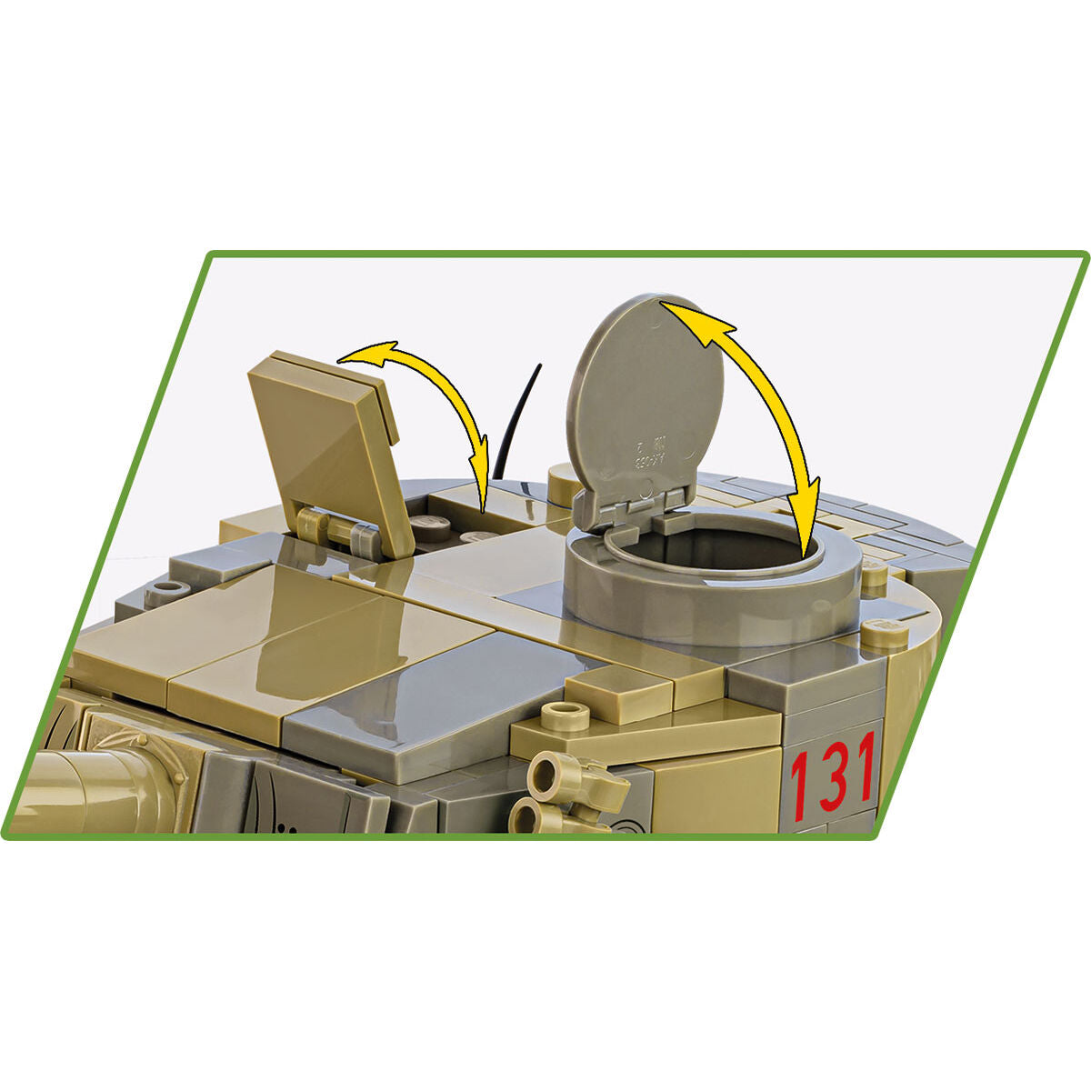 COBI Tank Museum Panzer Tiger VI No. 131 Tank: Set #2588 – COBI