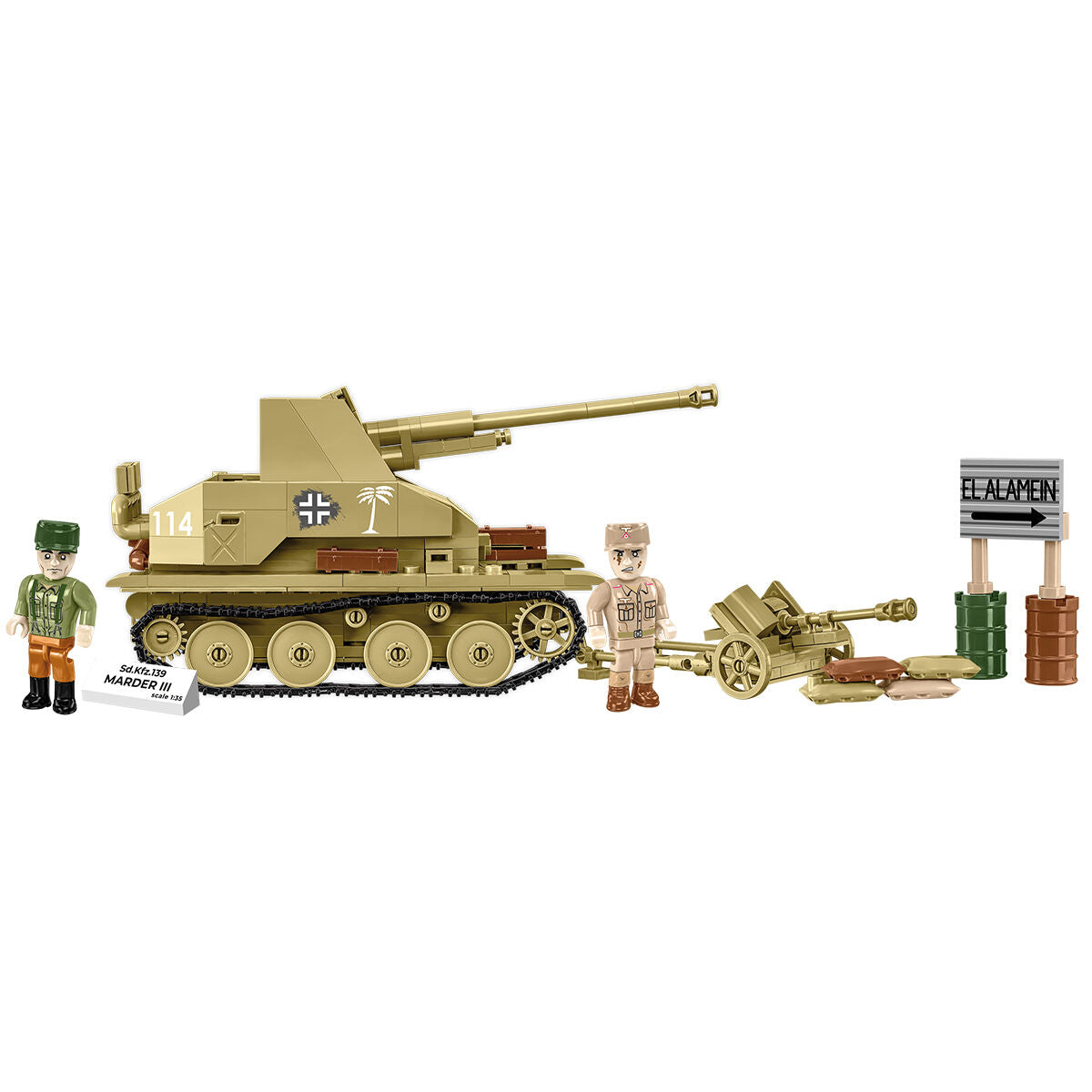 COBI Sd. Kfz. 139 Destructor de tanques MARDER III: Conjunto #3131