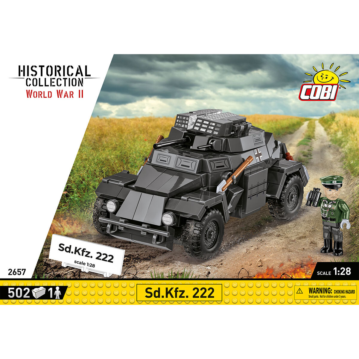 COBI Sd.Kfz. 222 Armored Vehicle: Set #2657
