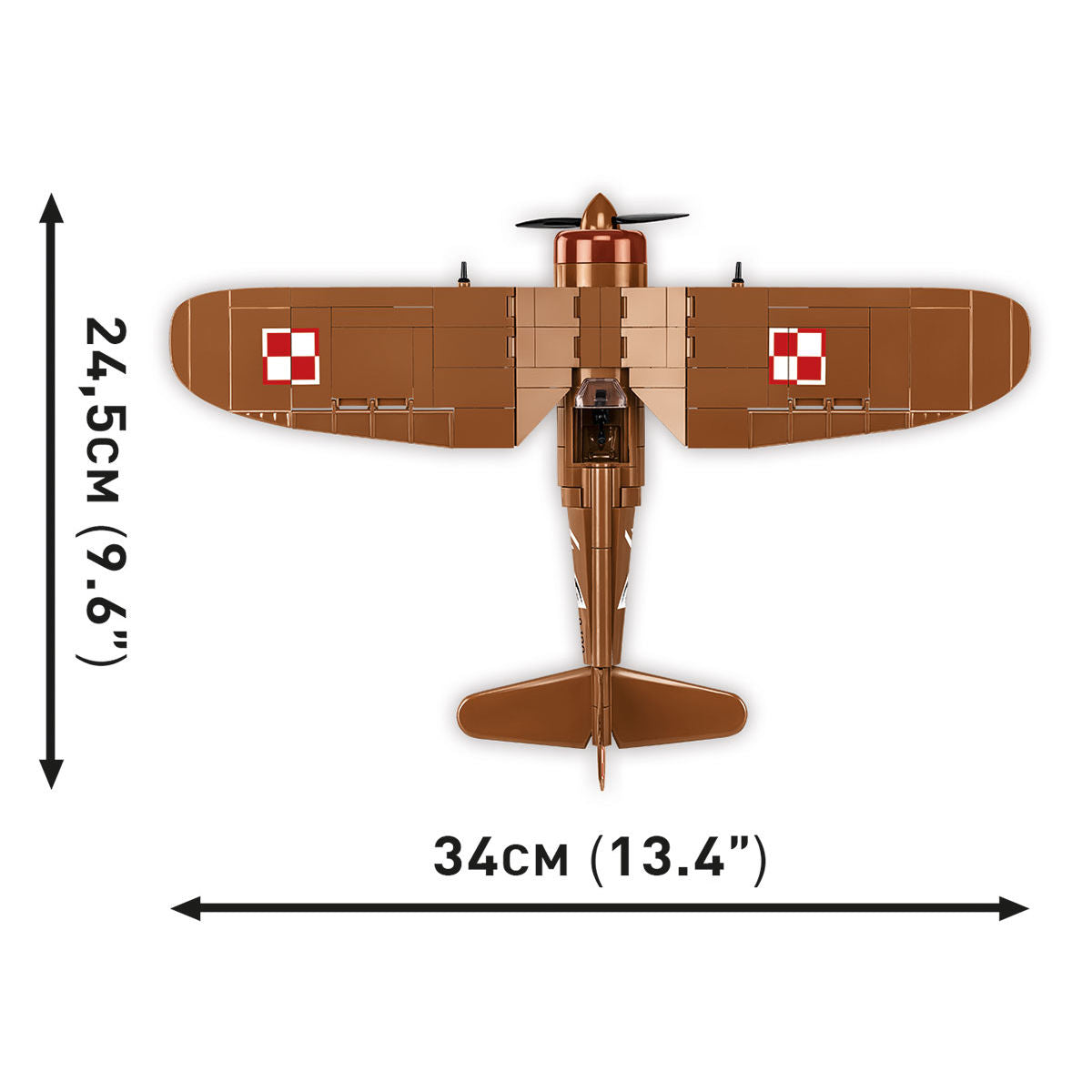 Avión de combate COBI PZL P.11c: Colección n.° 5742