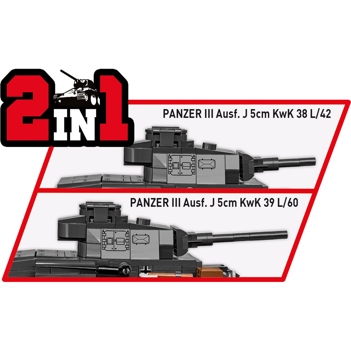 COBI Panzer III Ausf. Tanque J: Conjunto #2289