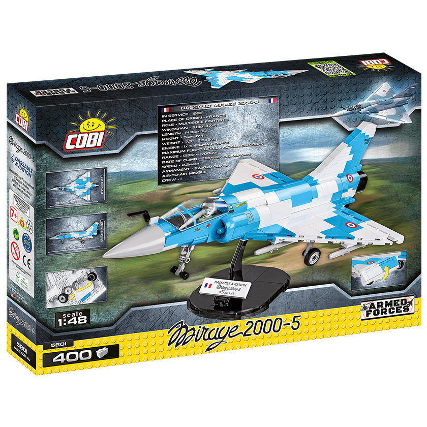 Avión de combate COBI Dassault Mirage 2000-5: SET #5801