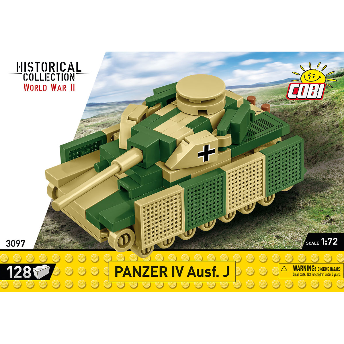 COBI Panzer IV Ausf. J Tank Escala 1:72: Conjunto #3097