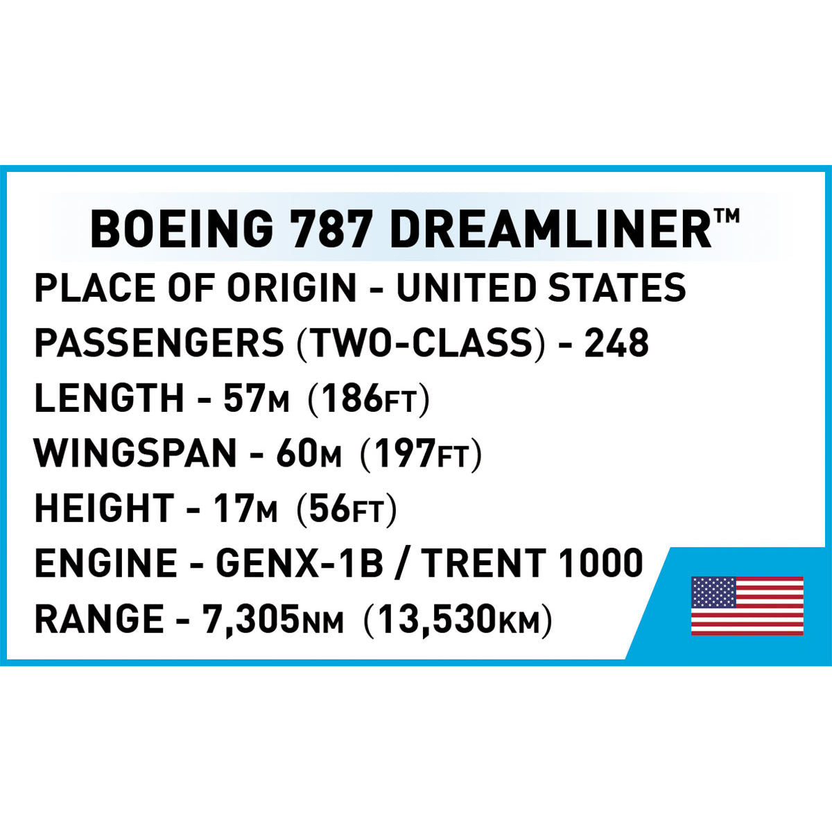 COBI Boeing 787 Dreamliner Passenger Jet: Set #26603
