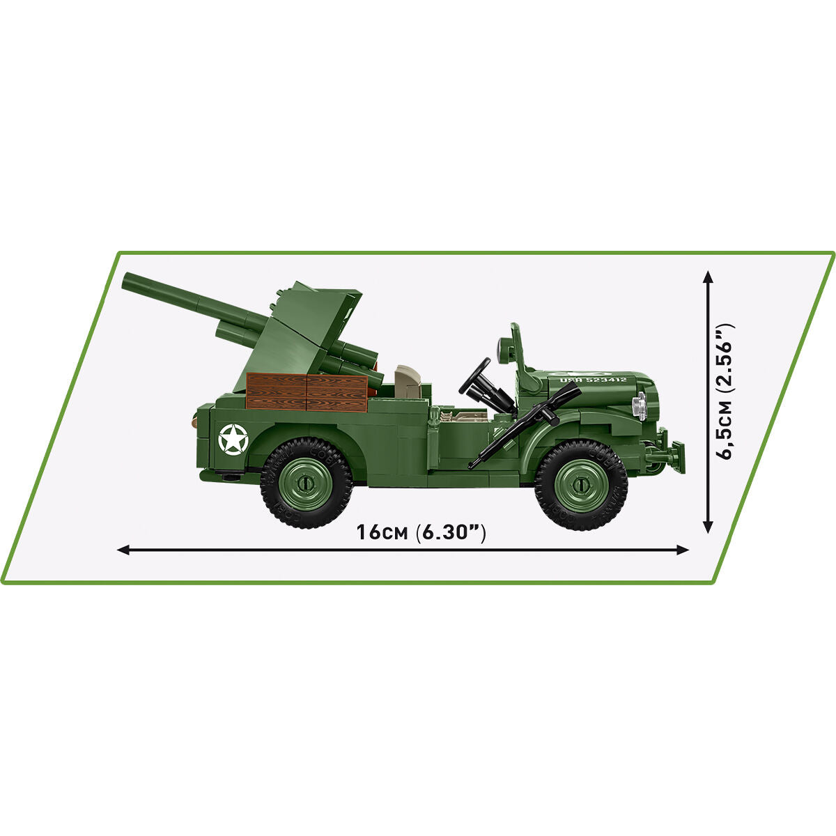 COBI 37mm GMC M6 Fargo Vehicle: Set #3116