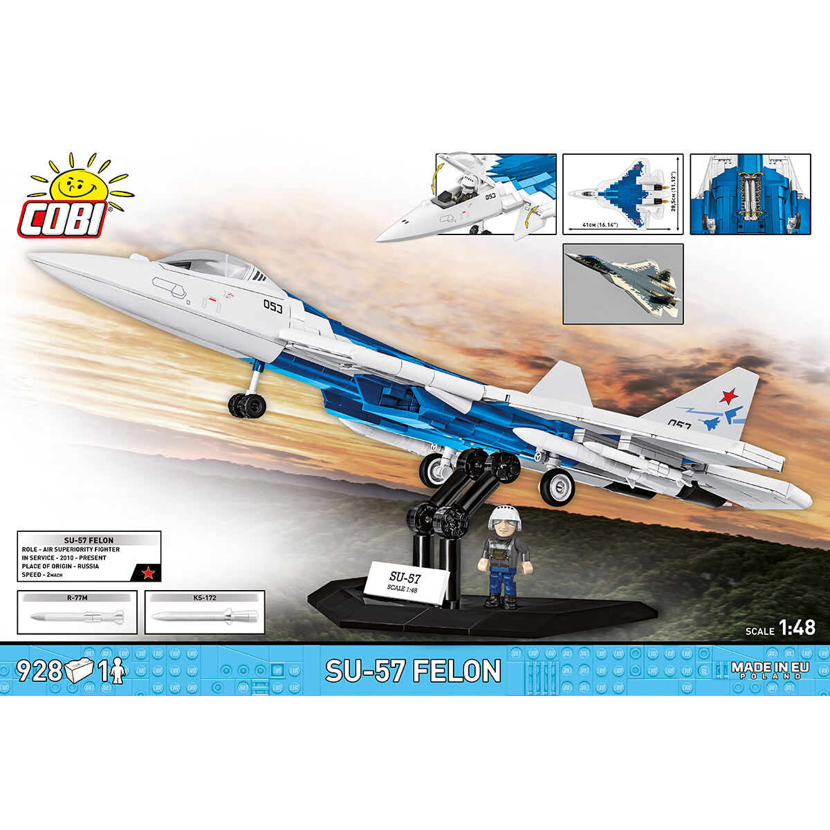 COBI Su-57 FELON Fighter: Set #5909 – COBI Official Store